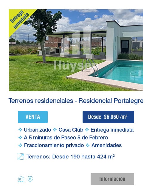 terreno entrega inmediata en Queretaro listo para construir