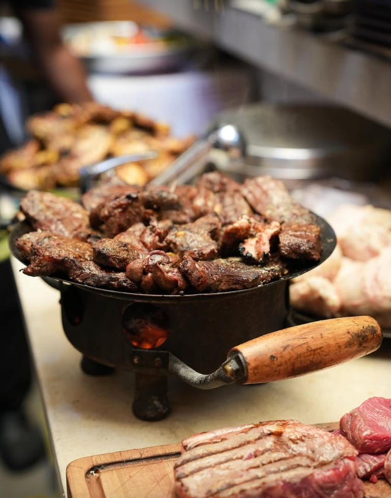 plat principal du restaurant la parilla à dakar