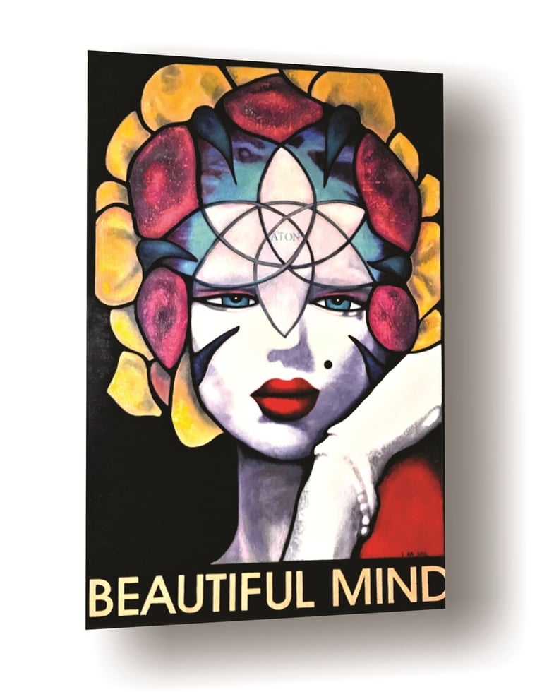 Marylin Monroe Beautiful Mind Flower Spirit Portrait