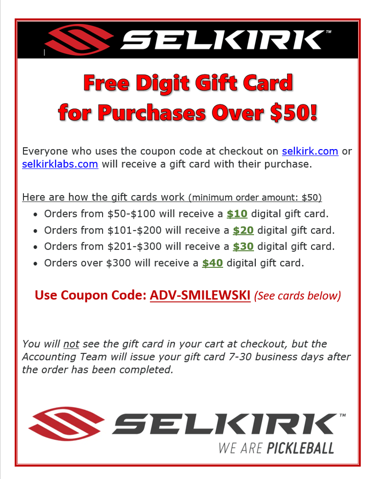 Selkirk Rebate Sign Template