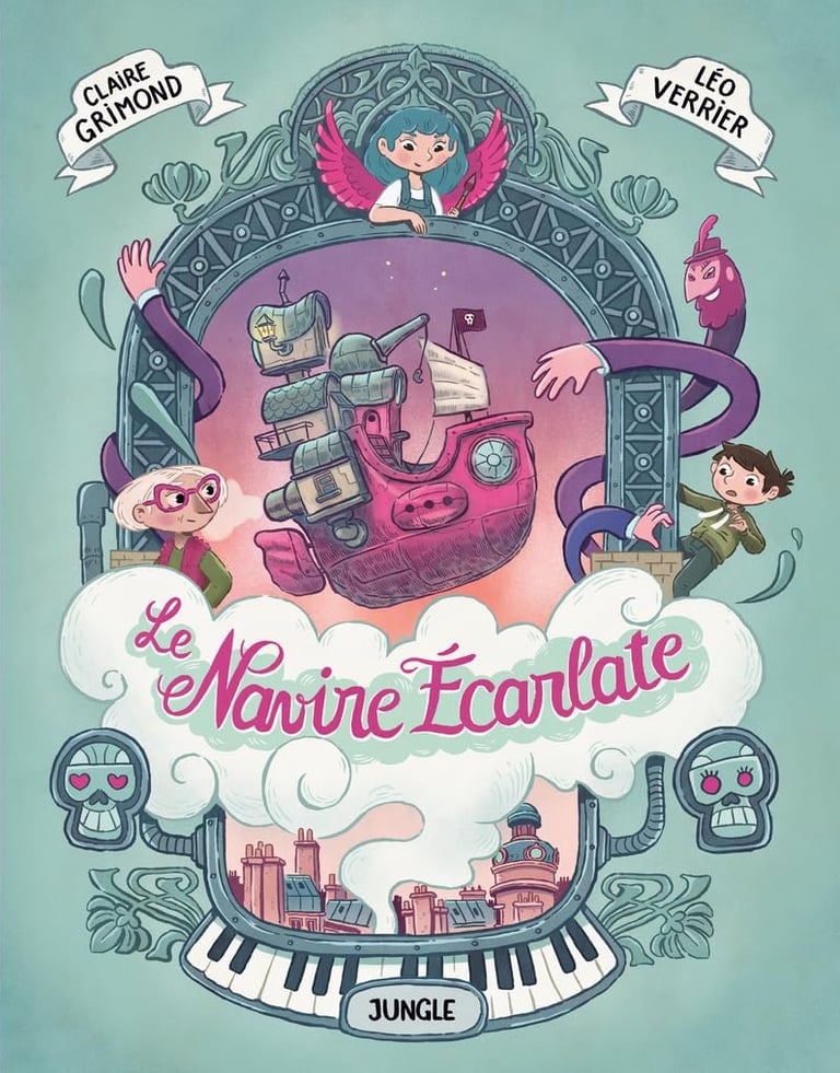 Première de couverture de la BD Le Navire écarlate