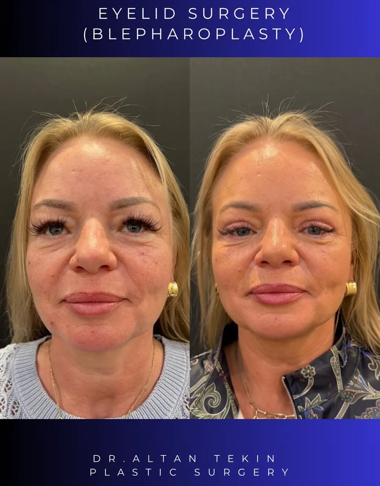 Augenlidoperation vorher und nachher