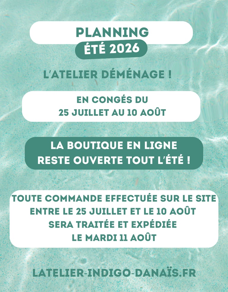 l'atelier indigo d'anais horaires