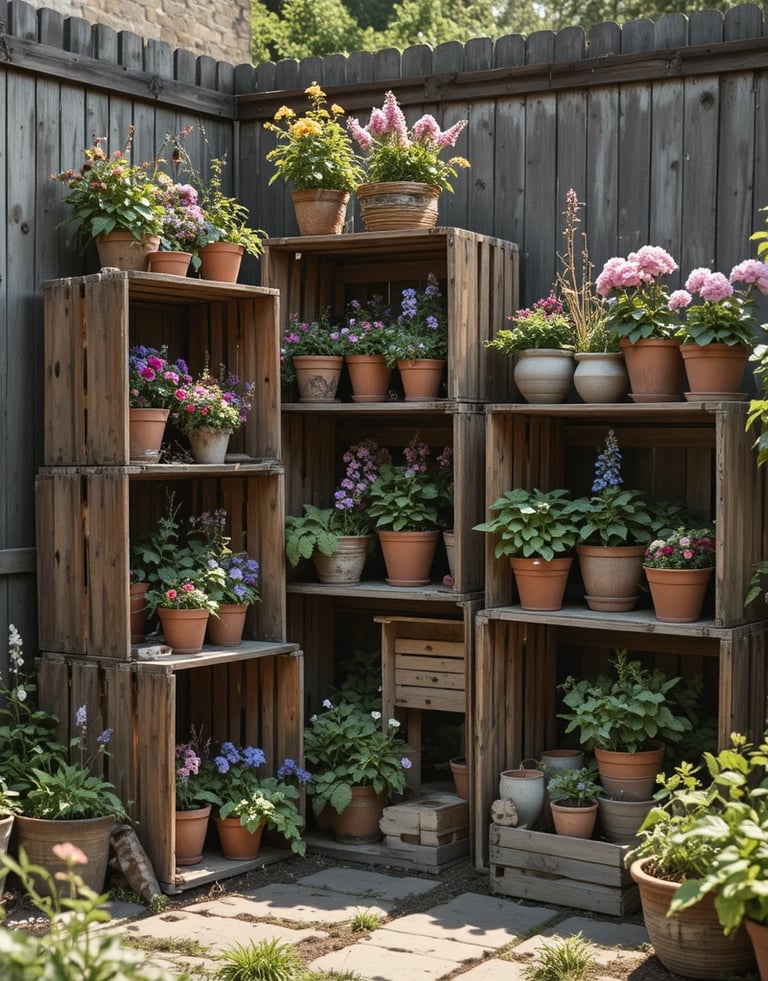 Hardwood Flower Box, Two-Pack, Natural