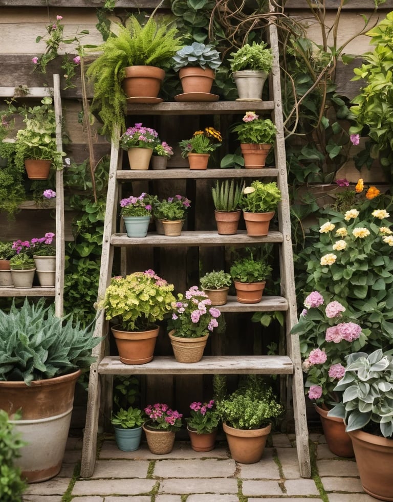 Plant Stand Indoor Outdoor 63" Tall Plant Shelf for Plants 14-Tier Large Plant Sheves for Living Roo