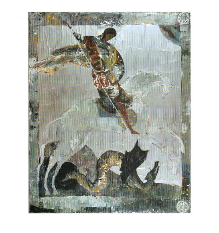 icono de natalia kirillova san jorge y el dragón