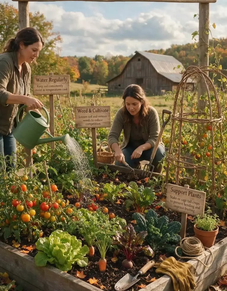 what veggies to plant in late summer for fall harvest