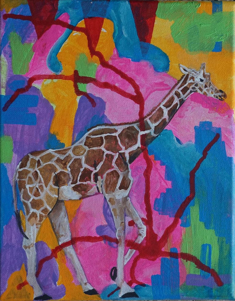 Kevo 2024 Painting/canvas/Perseverance Imperceptible sereis/acrylic/girafa