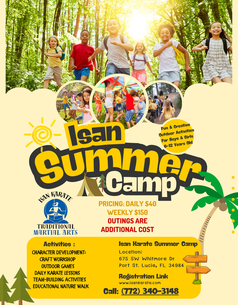 summer camp break at isan karate school