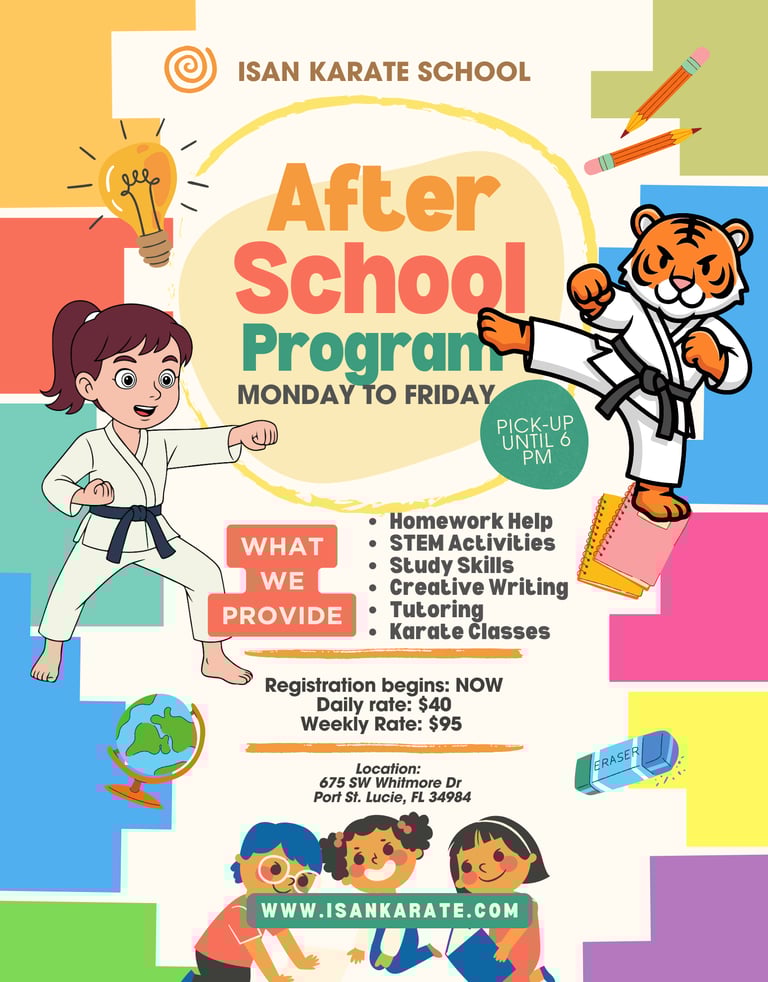 Afterschool Program at Isan Karate in Port saint lucie, fl