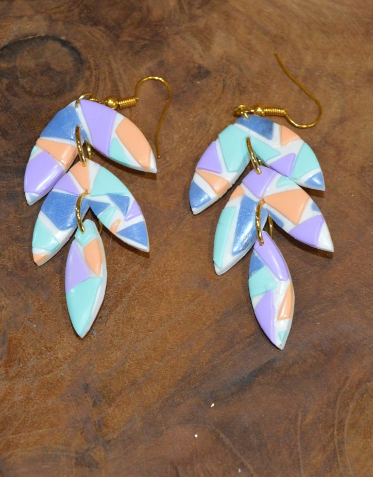 Boucles d’oreilles géométriques