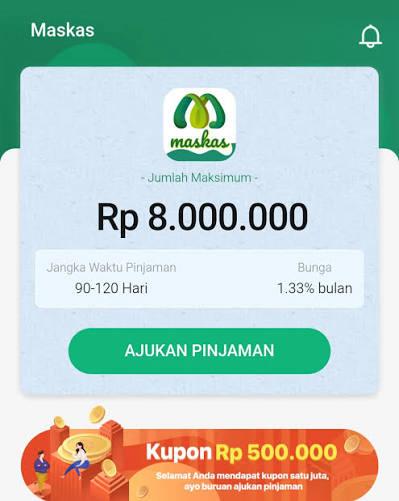 maskas pinjaman onlien