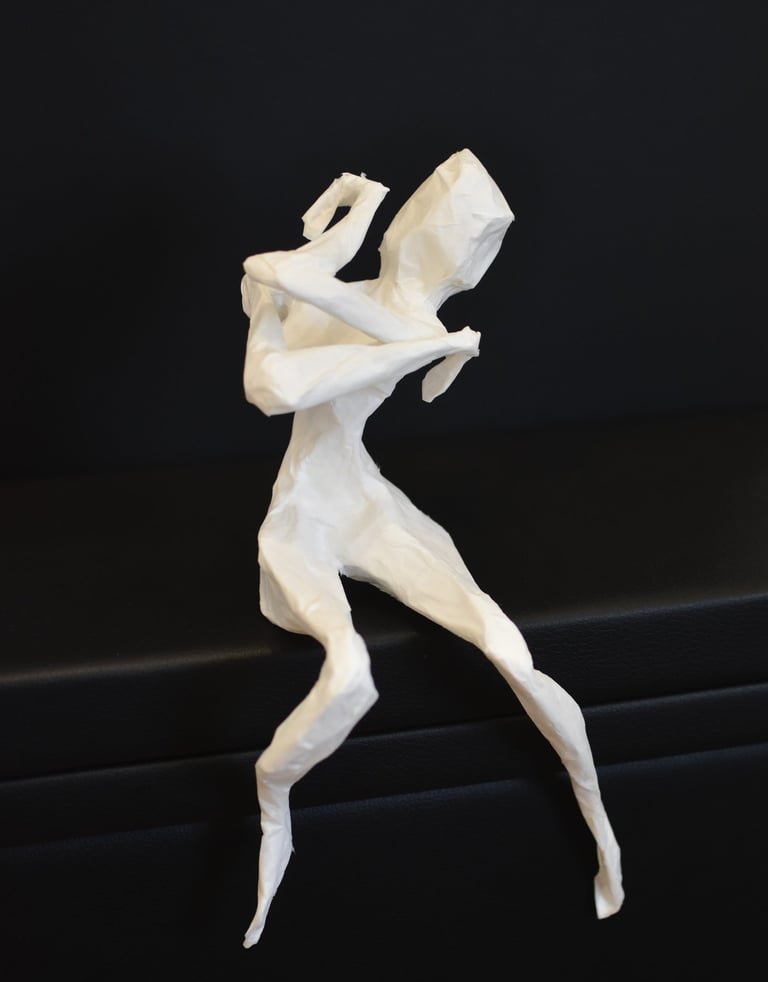 papersculpture sculpture en papier mouvement