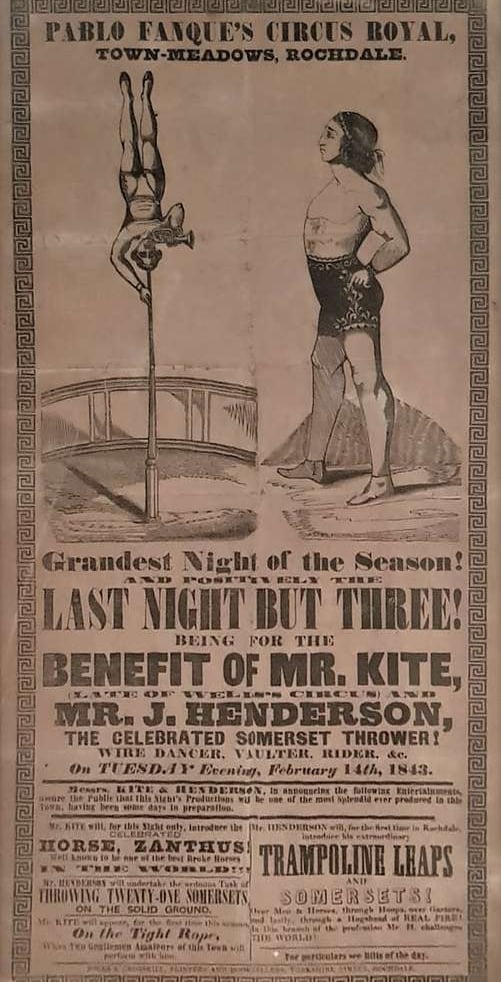 Poster advertising Pablo Fanque's circus