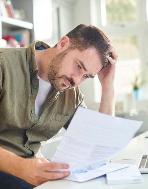 business owner stressed about cash flow