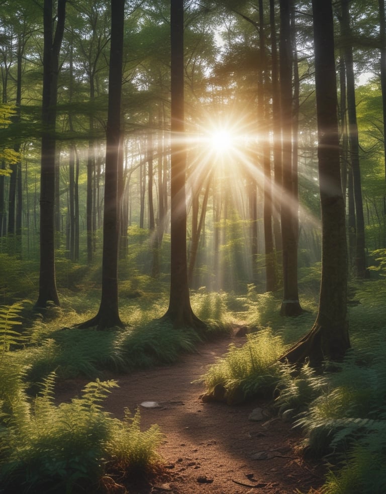 A serene healing space with soft earthy colors.