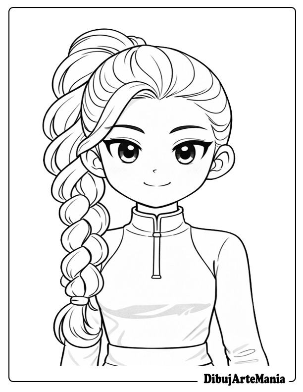 Dibujo para colorear de las guerreras K-POP Demon Hunter