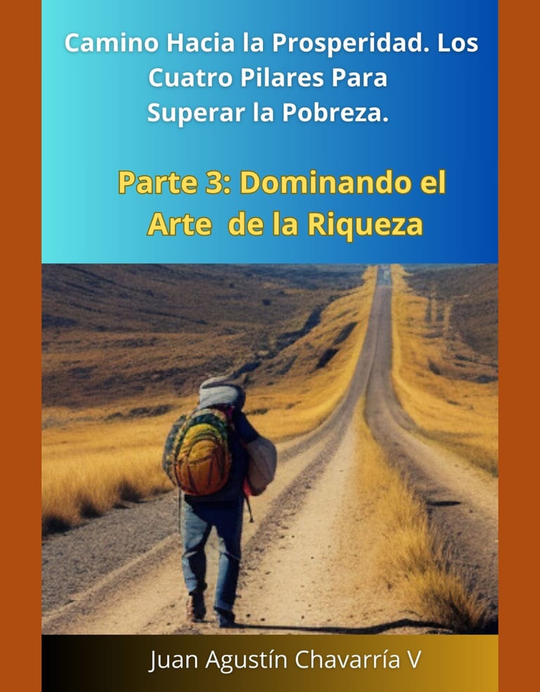 Persona en camino abierto simboliza el arte de la riqueza: ahorrar, invertir y disfrutar el dinero