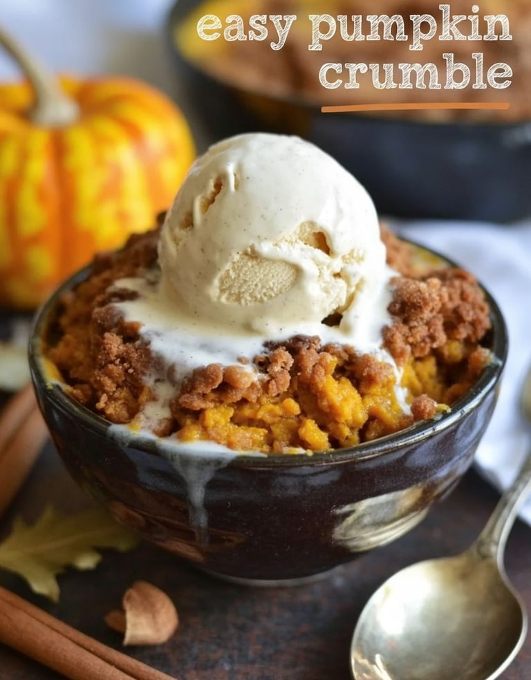 easy pumpkin crumble