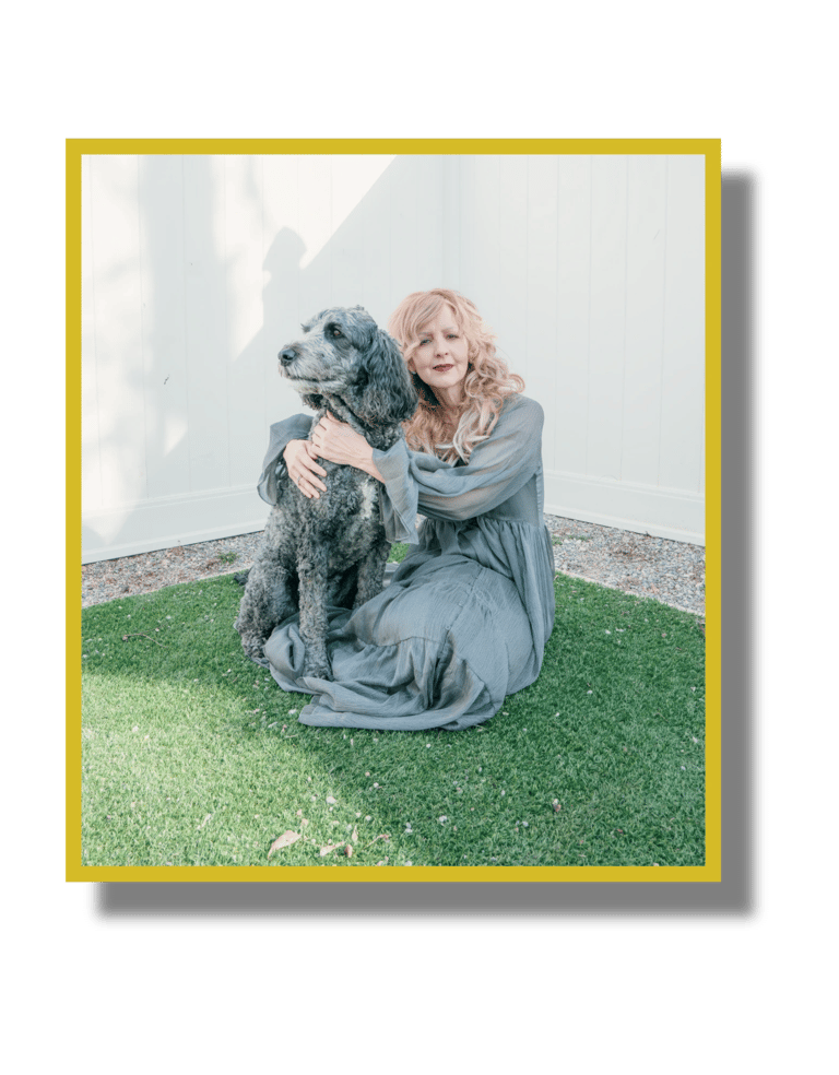 Melissa Joy with her dog Bella
