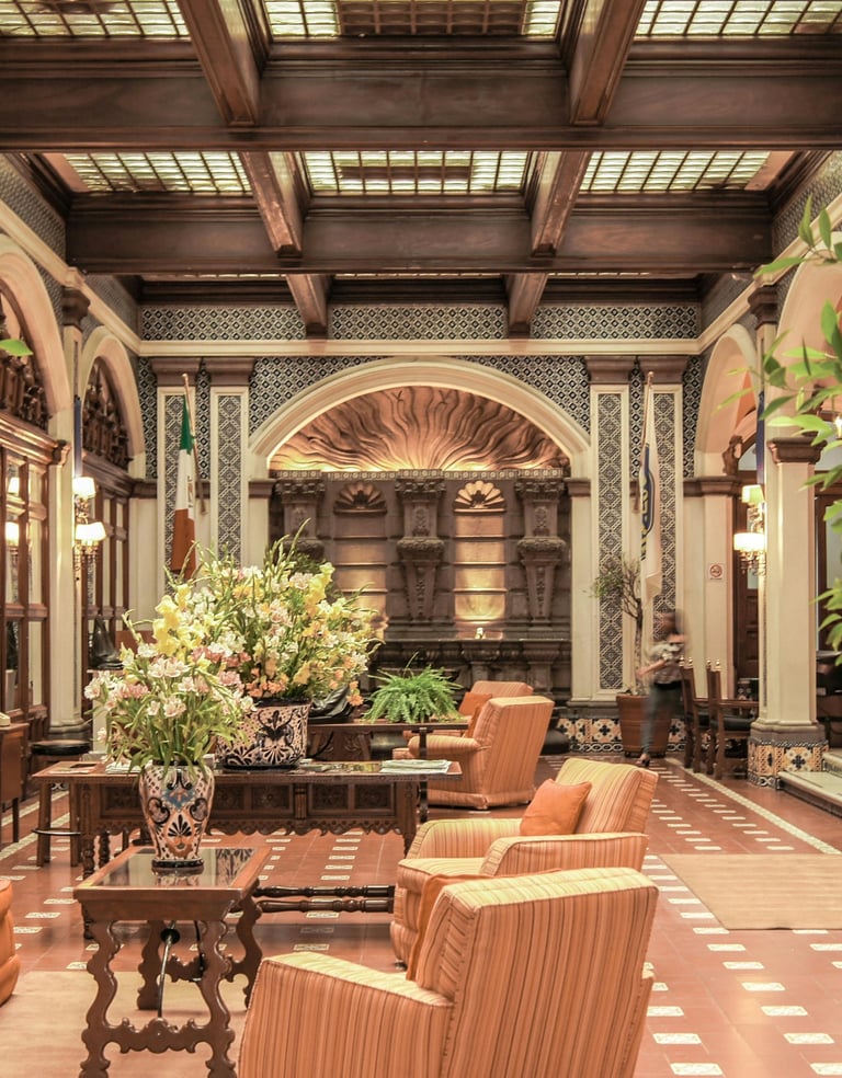 Vintage Hotel Lobby