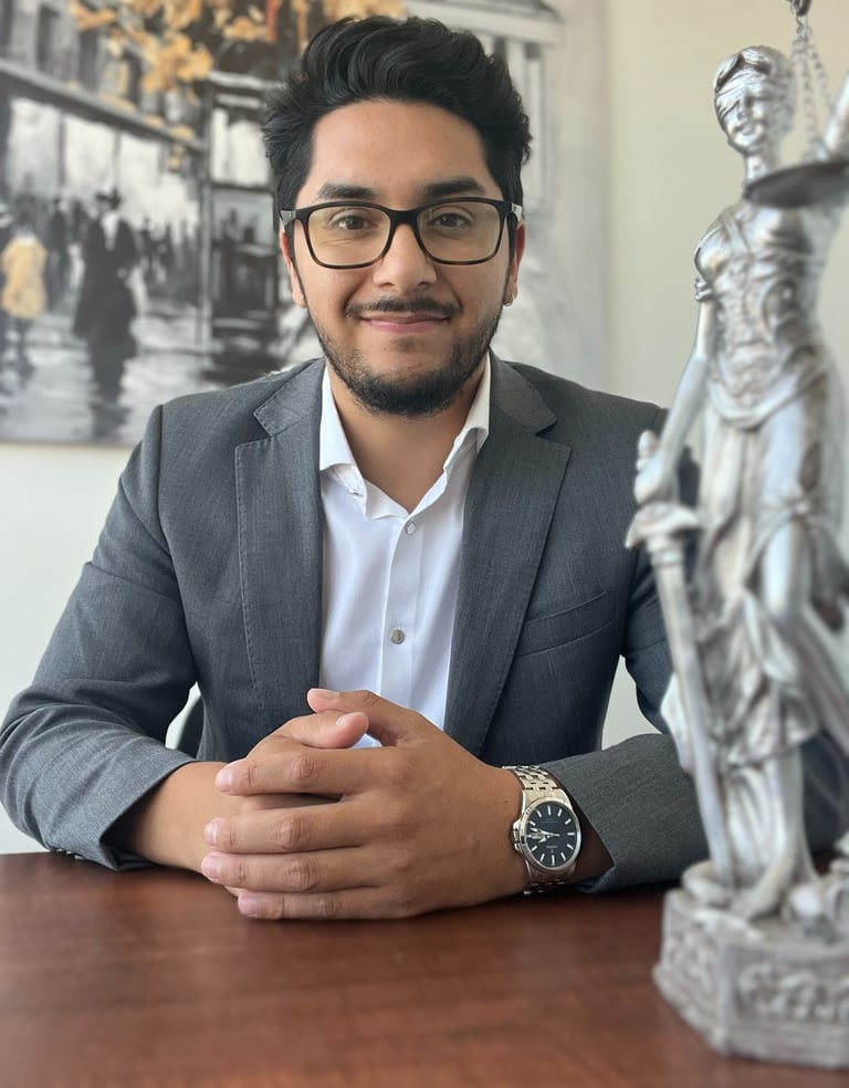 a man in a suit and glasses sitting at a table