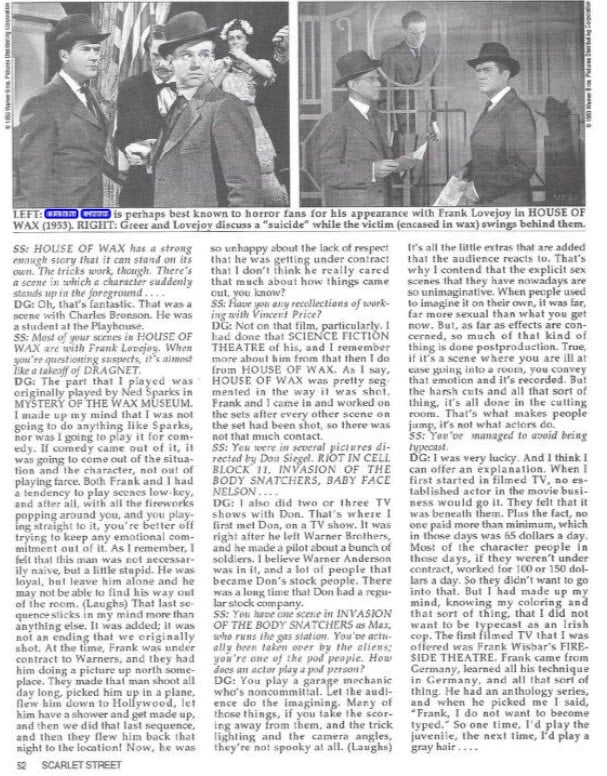1995 Dabbs Greer interview in Scarlet Street, page 52