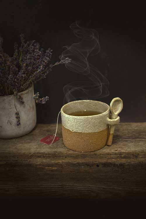 taza artesanal hecha a mano