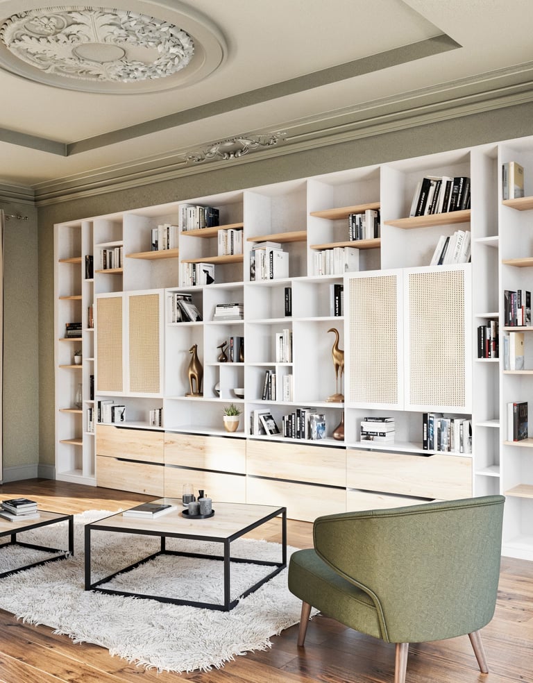 Bibliothèque sur mesure lr agencements Besançon