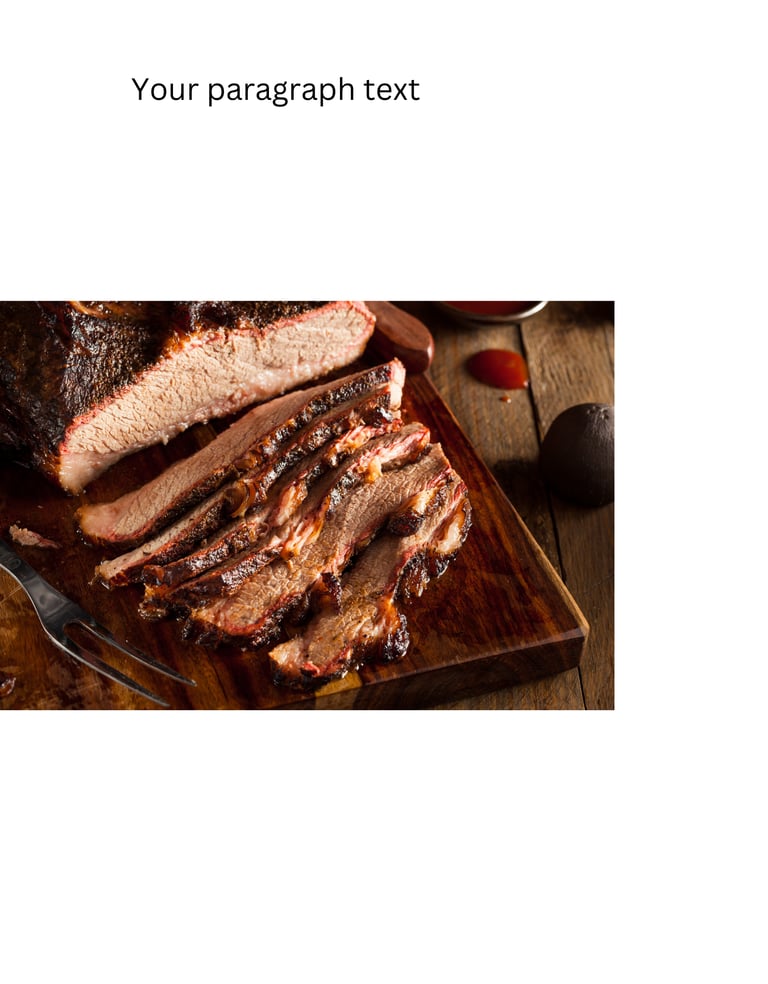 smoked brisket platter
