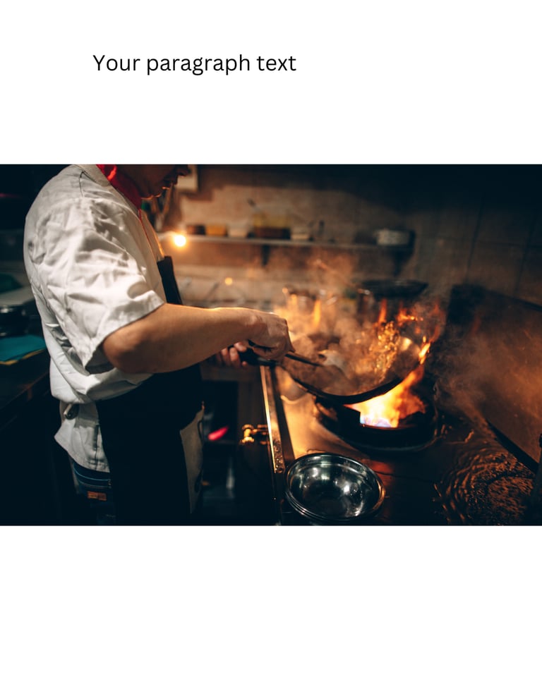 cook preparing delicious catering meals
