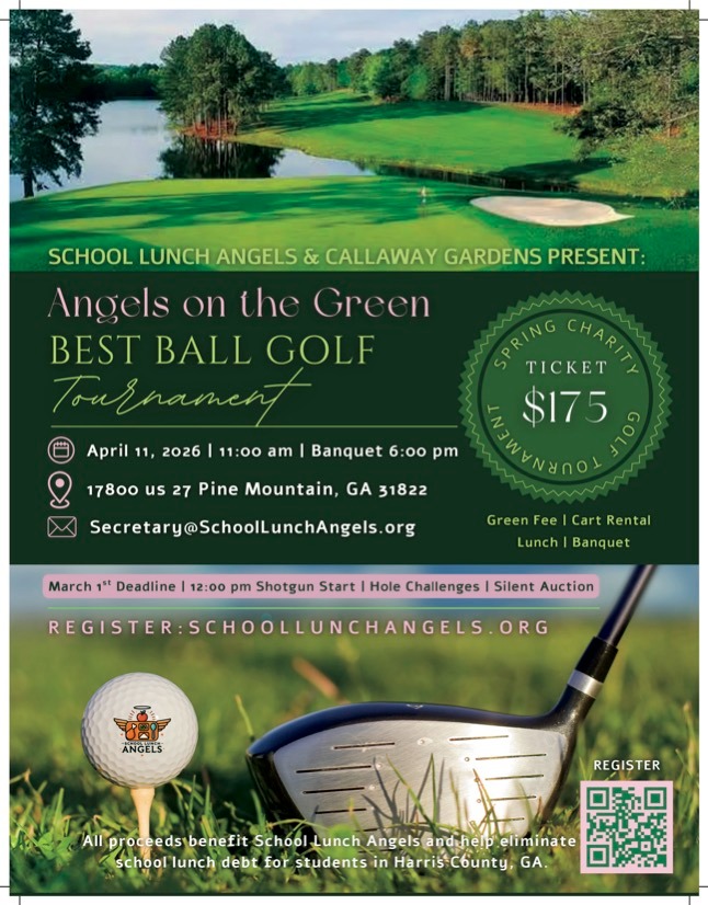 a golf tournament poster for the school's golf tournament