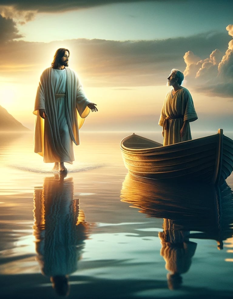 Jesus sobre el agua