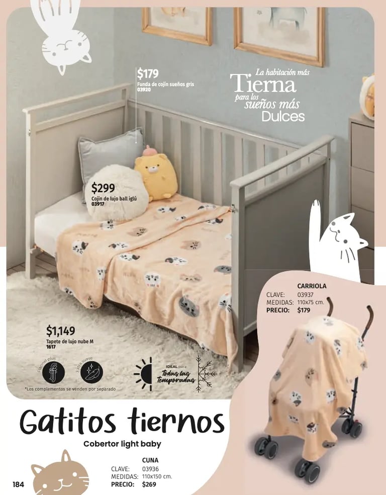 Cobertor rosa modelo Gatitos tiernos de la marca Intima hogar