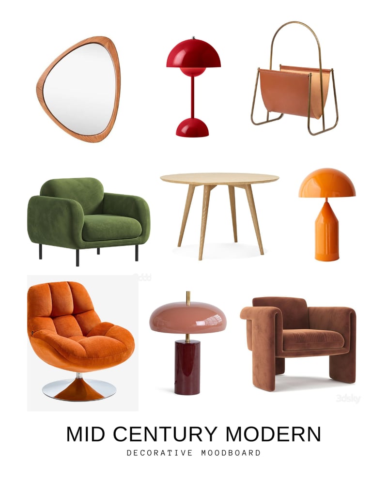moodboard Mid Century Modern
