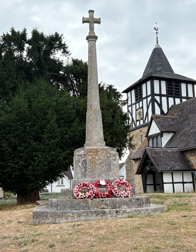 St James Church Defford WW1 War memorial