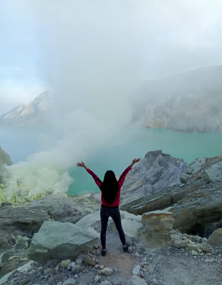 Ijen blue fire