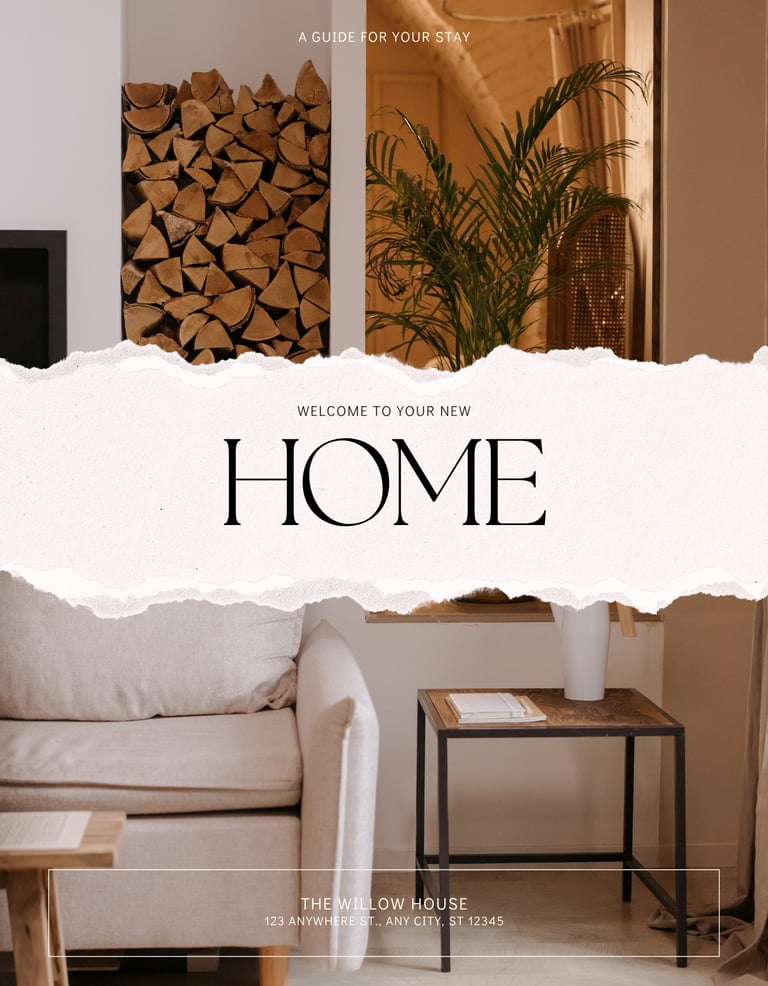 Digital Modern Home Guide for Airbnb Owners by FERAVANTI for creating a stylish guest-ready Airbnb.