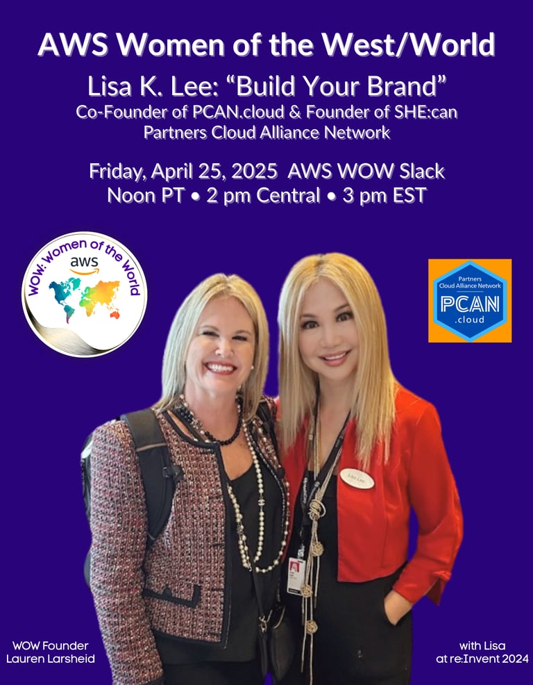 Lauren Larscheid, AWS, & Lisa K. Lee, LCloud-LLC.com Founder & PCAN.cloud Co-Founder