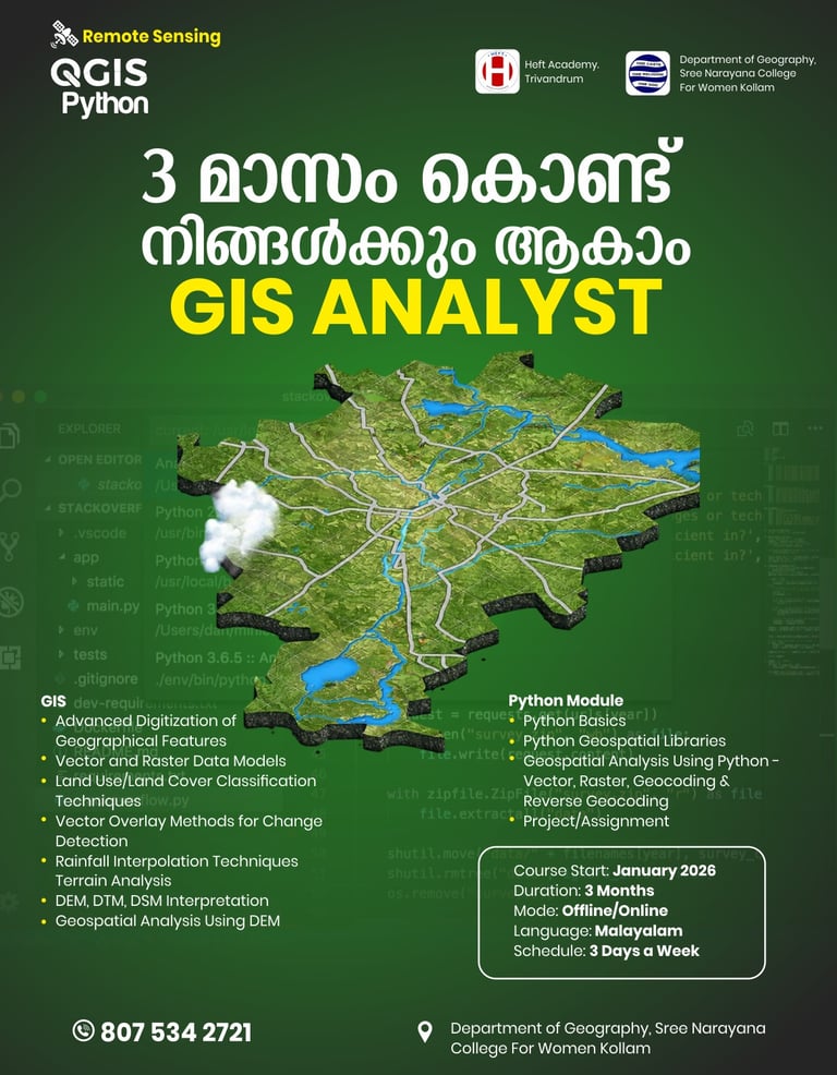 QGIS Python course in Kerala