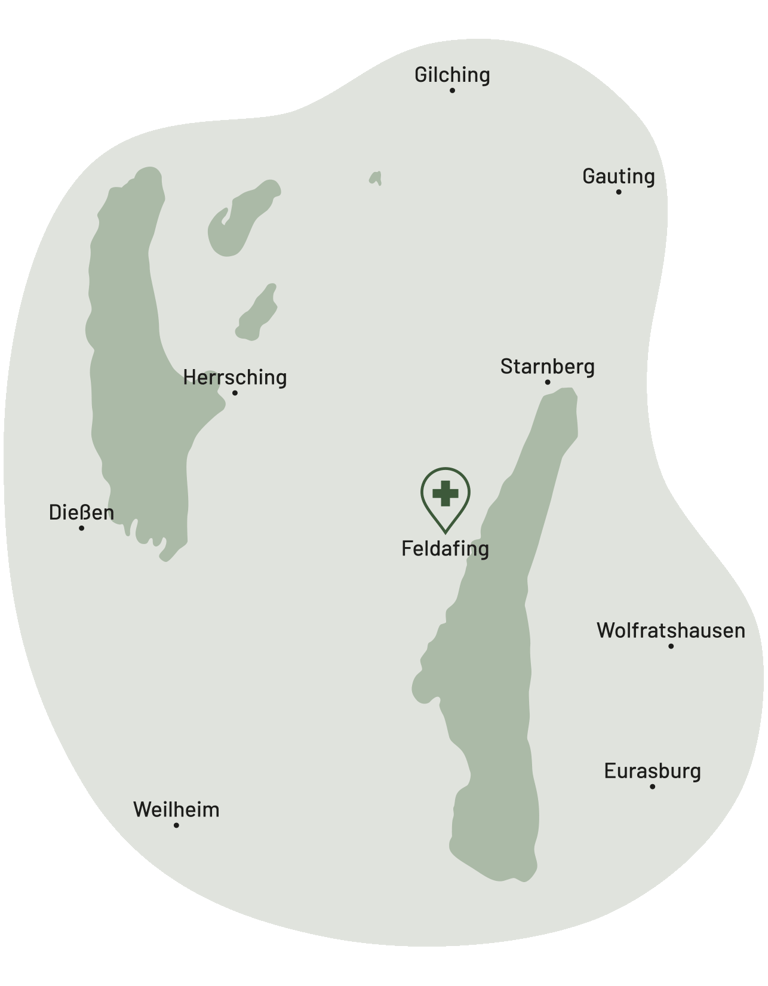 Grafik Einsatzgebiet Fünfseenland