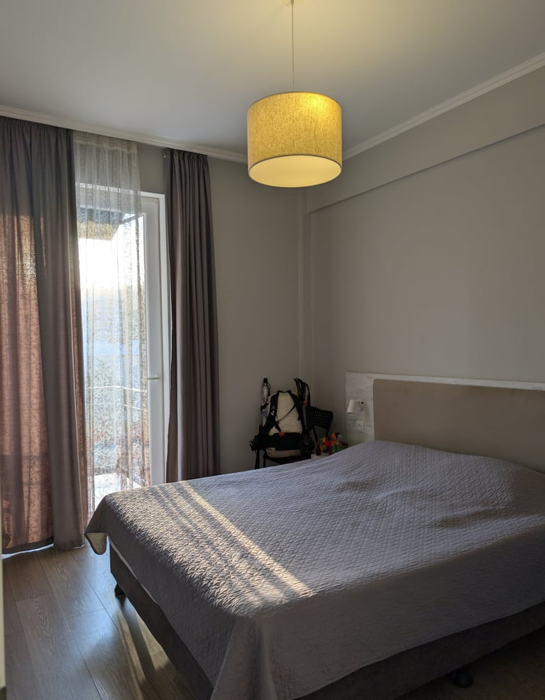 bedroom in Scandinavian Elegance & Georgian Hospitality apartment in Tbilisi Georgia 