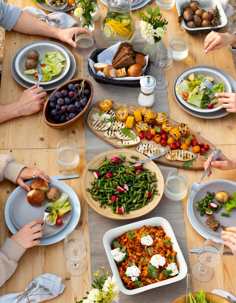 assiettes-équilibrées-repas-sains-végétariens