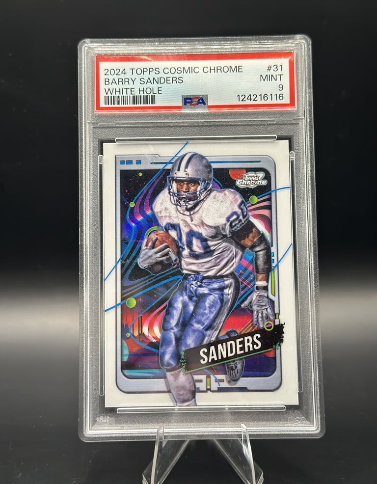 2024 Topps Cosmic Chrome Barry Sanders White Hole