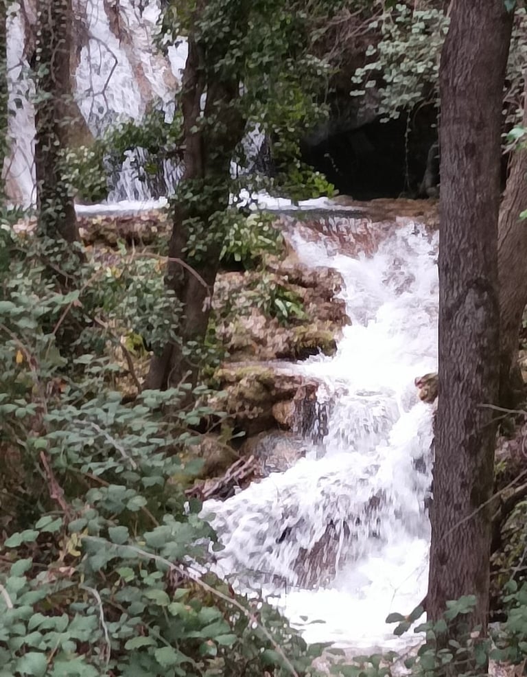 The cascade at Gourgas