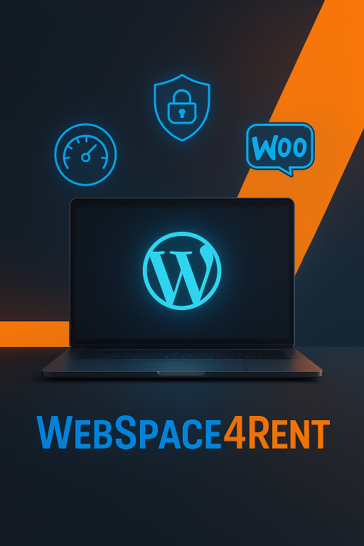 a laptop with a laptop and a laptop with a wordpress logo