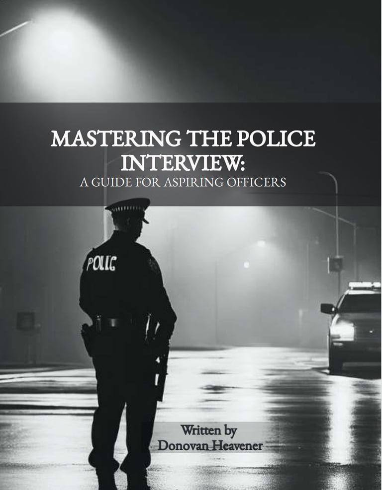 This police interview prep ebook gives applicants a clear structure.