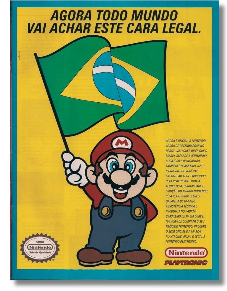 Famoso cartaz de propaganda da Playtronic