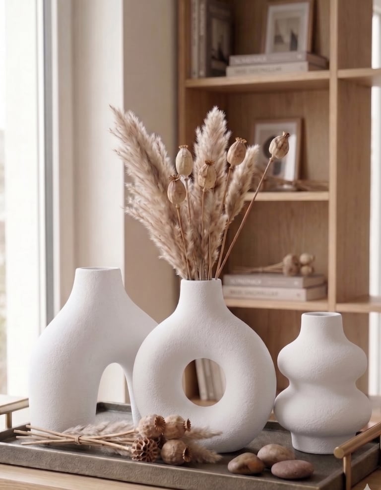 Florero 3D impresión diseño orgánico decoración hogar Argentina