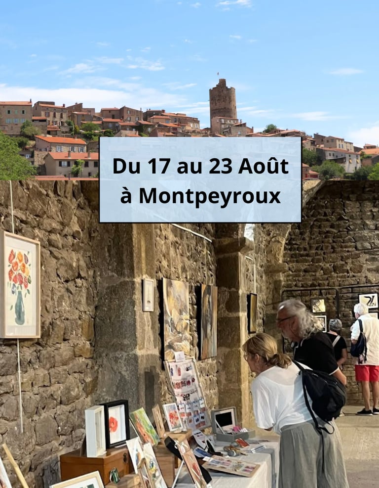Montpeyroux exposition été 2026 aquarelle auvergne